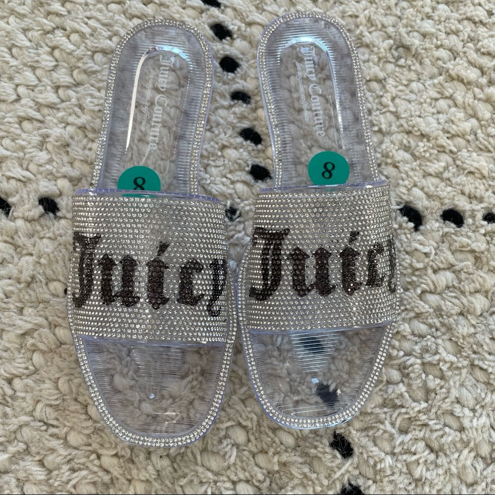 Juicy Couture New slides flip flops Y2K vibes size 8